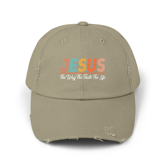 Jesus The Way The Truth The Life Inspirational Message Cap