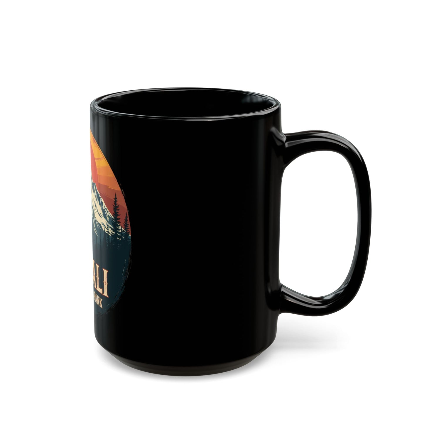 Denali National Park Scenic Sunrise Mountain Landscape Ceramic Mug