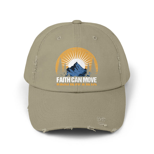 Faith Can Move Mountains Inspirational Scenery Cap