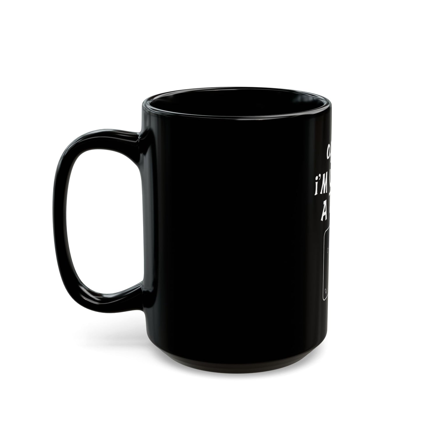 Oh No I'm Under A Tack Funny Stick Figure Humorous Quote Ceramic Mug