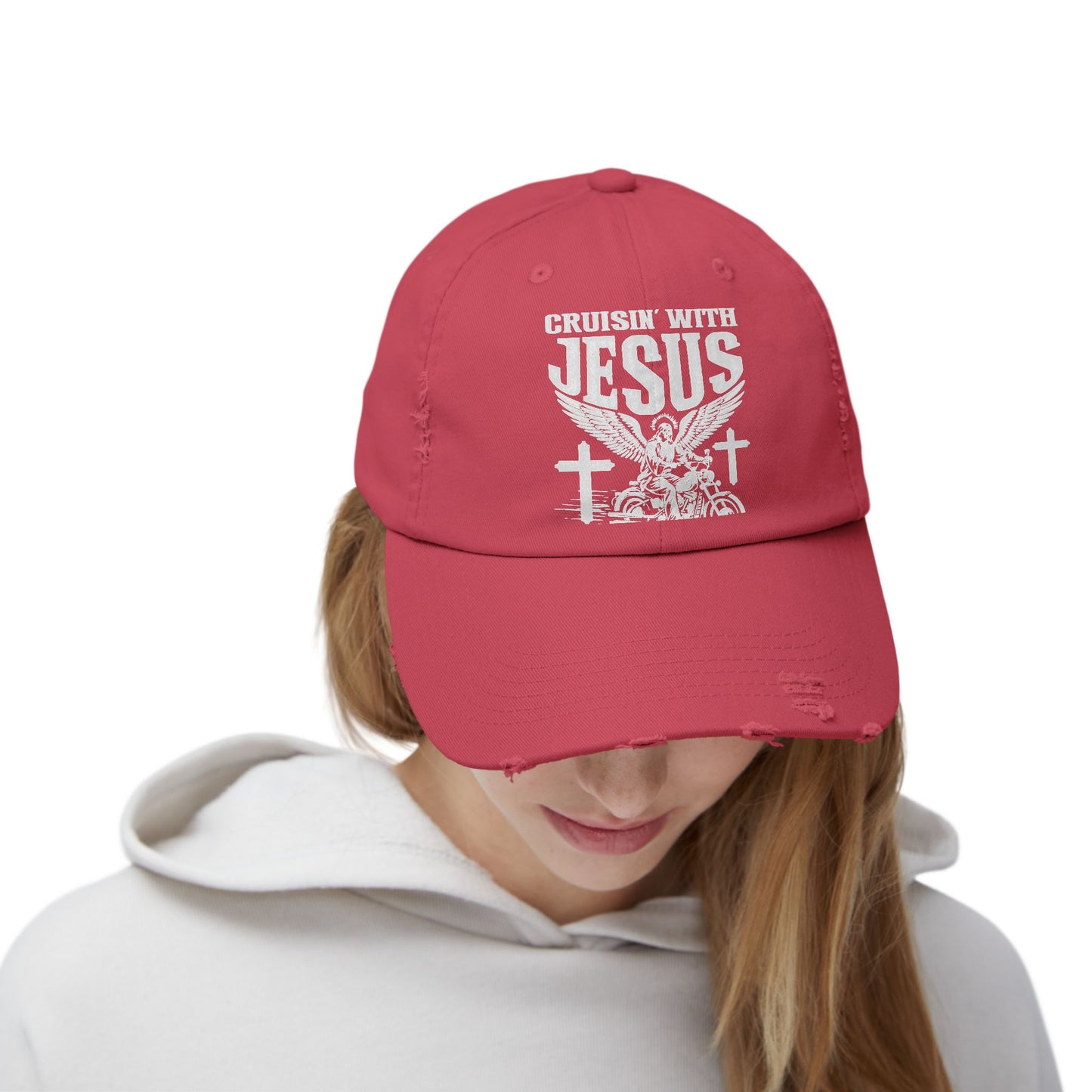 Cruisin' With Jesus Fueled by Faith Motorcycle Cap