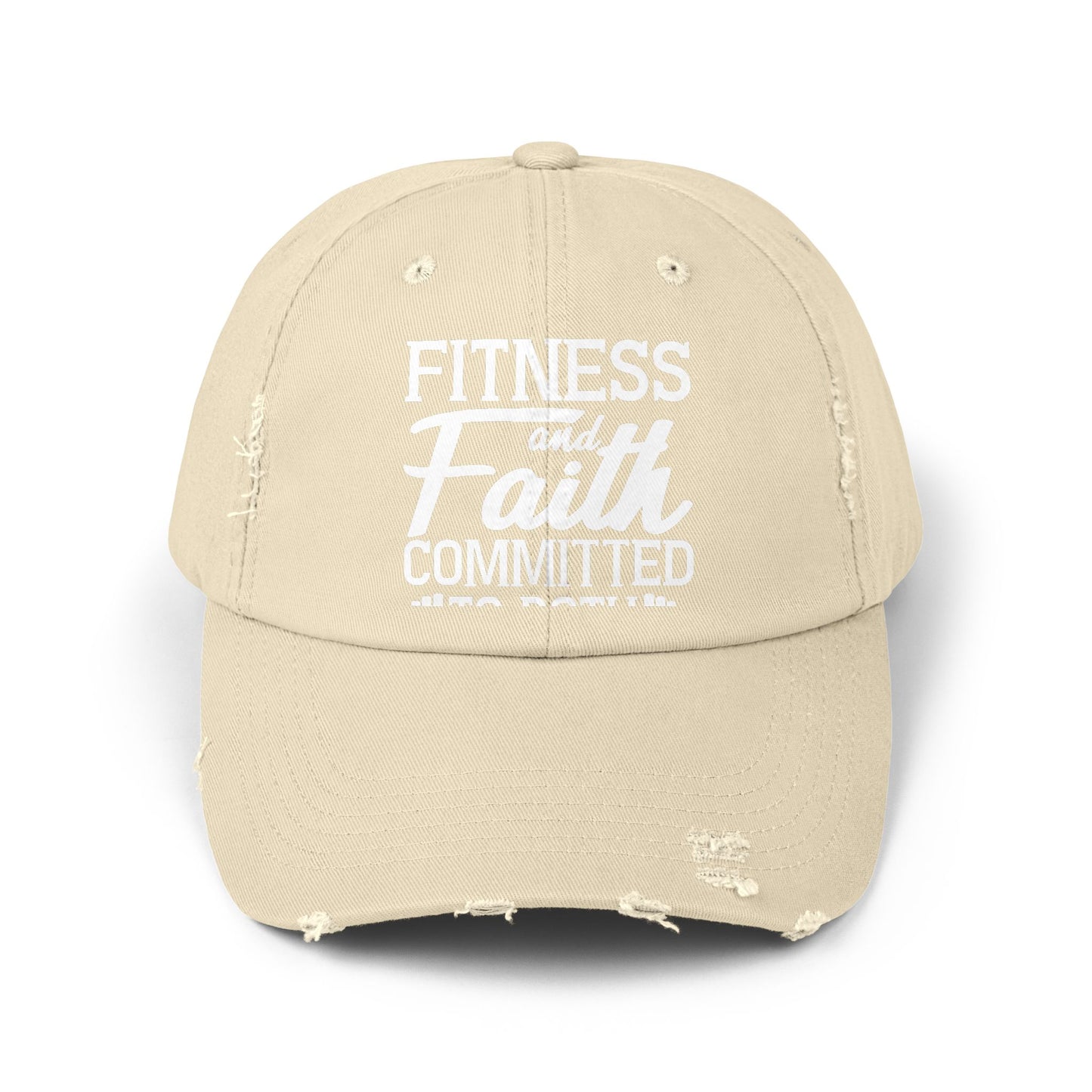 Fitness and Faith Committed to Both Inspirational Workout Motivation Cap