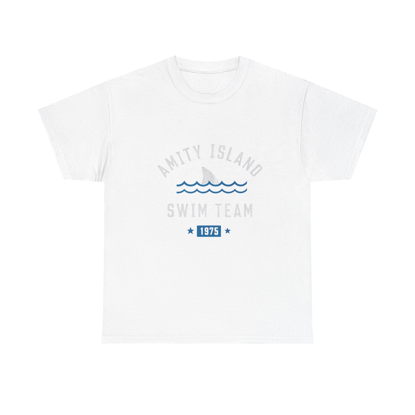 Amity Island Swim Team Unisex Heavy Cotton Tee - Vintage Summer Vibe