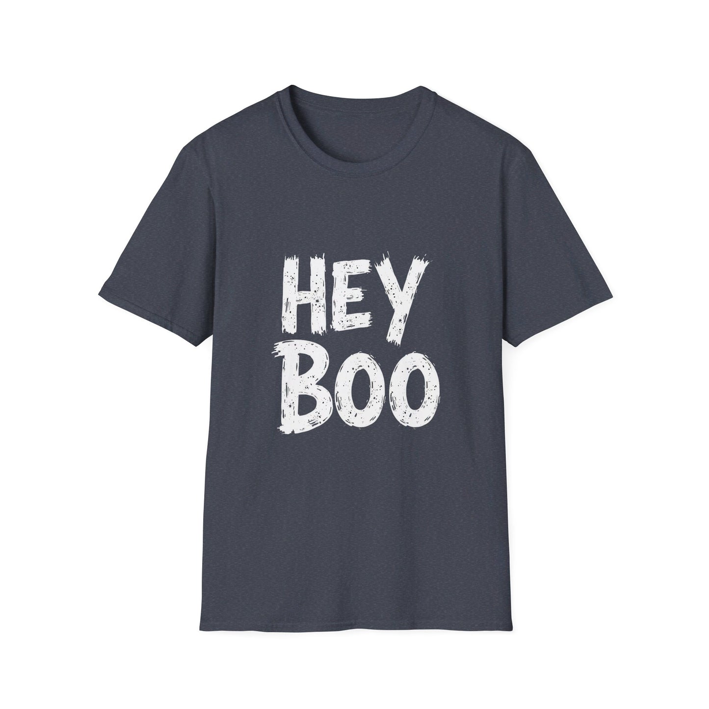 Hey Boo Bold Text Spooky Season Vibes T-Shirt