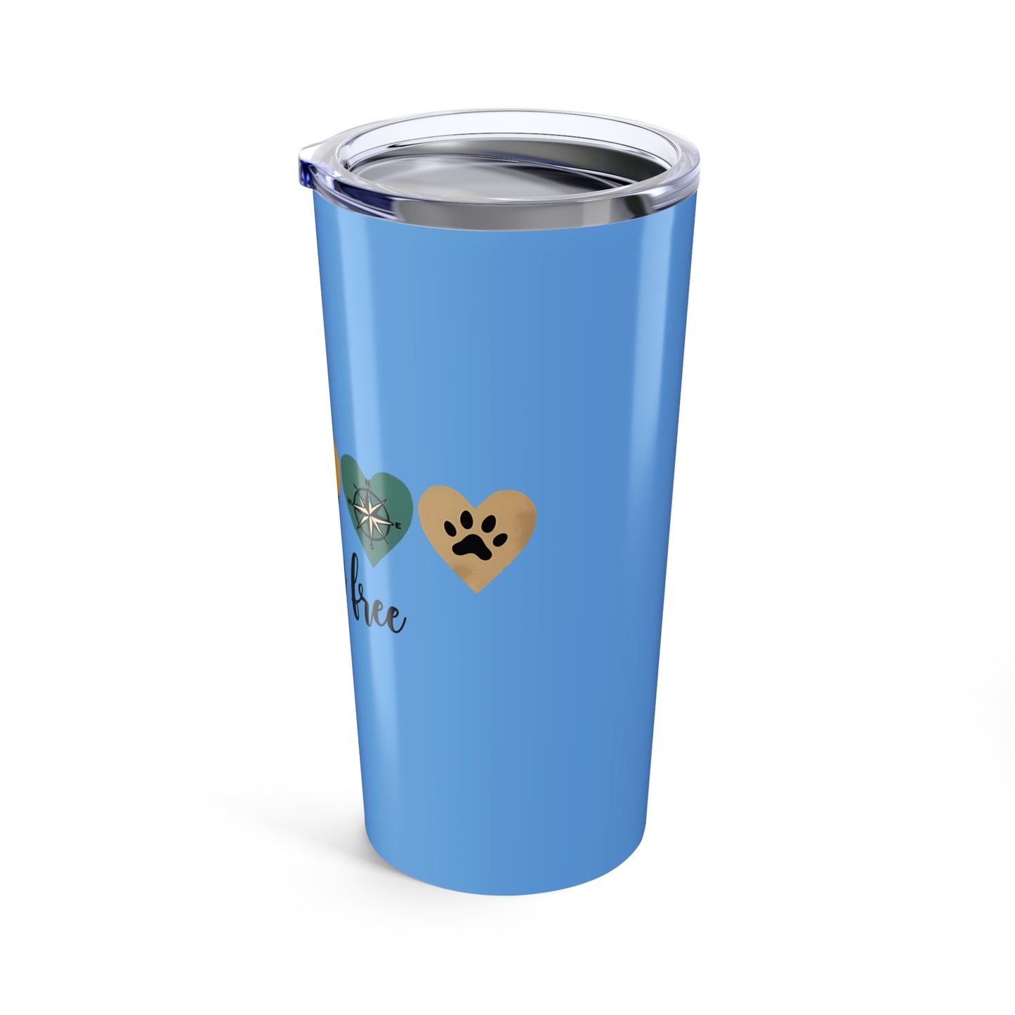 Wild And Free Heart Icons for Nature Lovers and Adventurers Tumbler