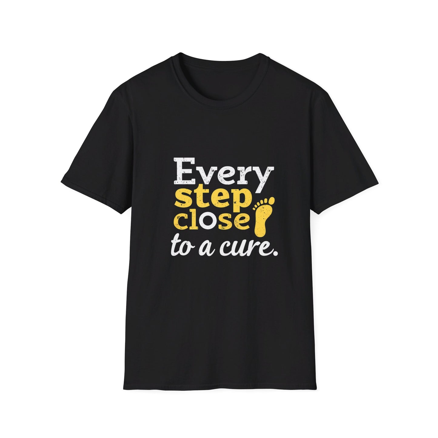 Every Step Close To A Cure Motivational Quote T-Shirt