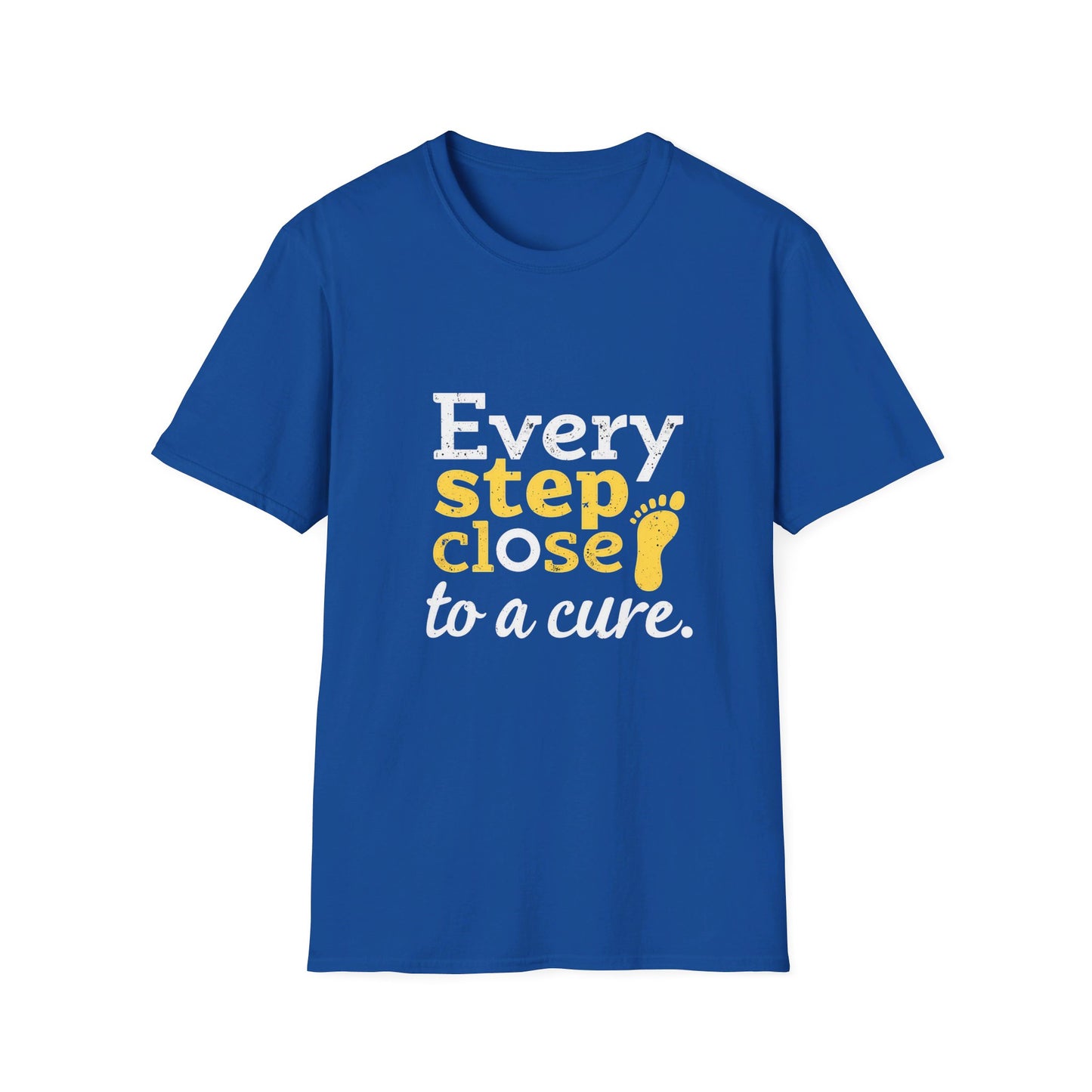 Every Step Close To A Cure Motivational Quote T-Shirt