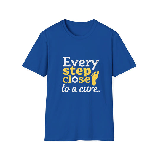 Every Step Close To A Cure Motivational Quote T-Shirt