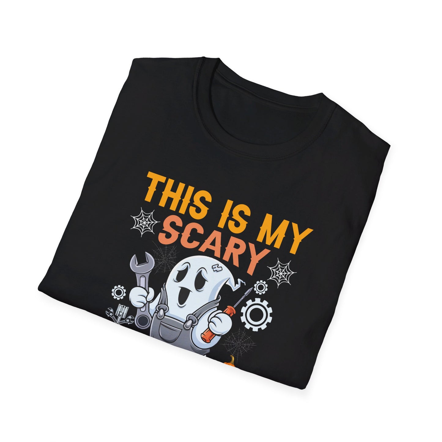 This Is My Scary Mechanic Costume - Halloween Ghost Mechanic T-Shirt