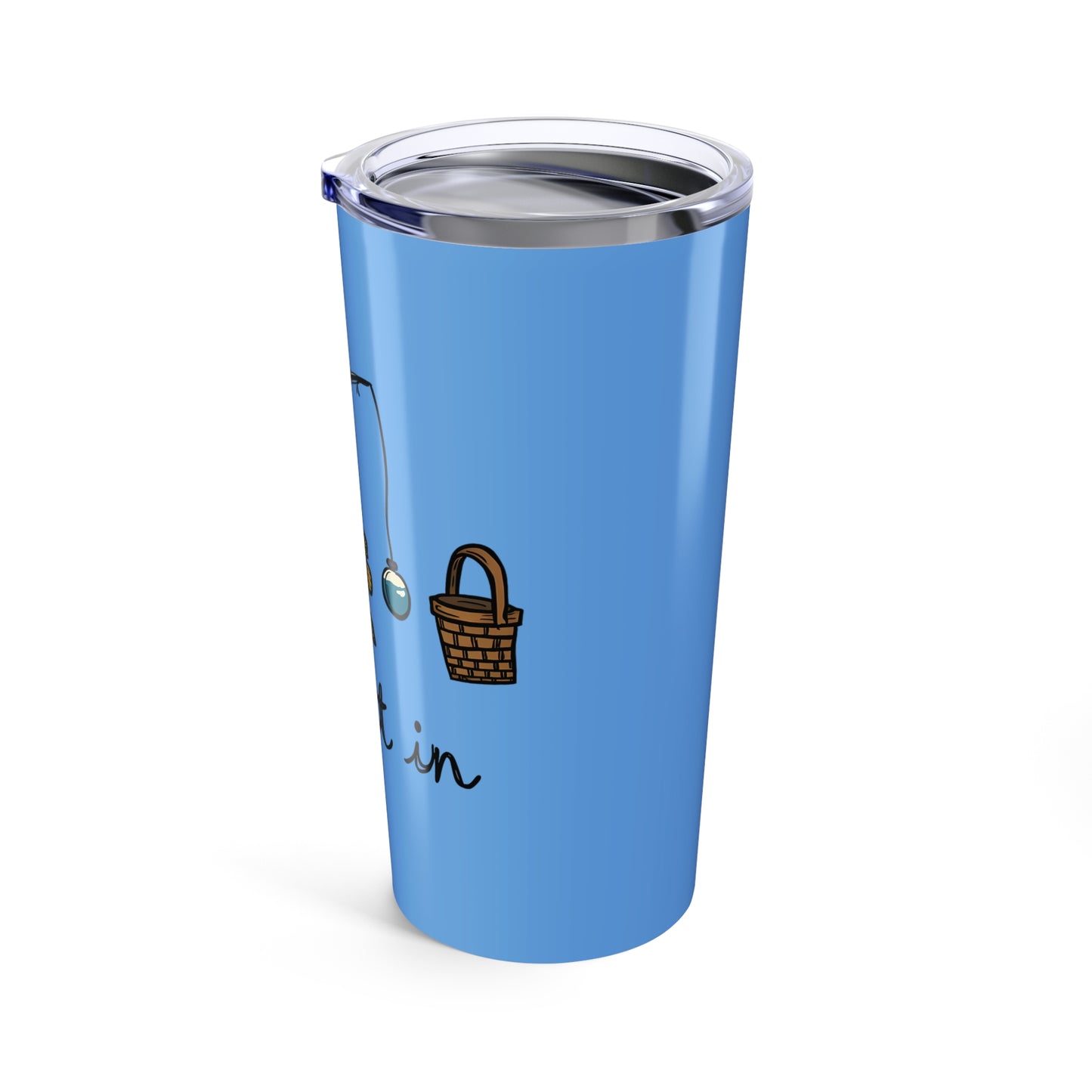 Reel It In Fishing Adventure Illustration That Captures the Joy of Angling and Outdoor Fun Tumbler