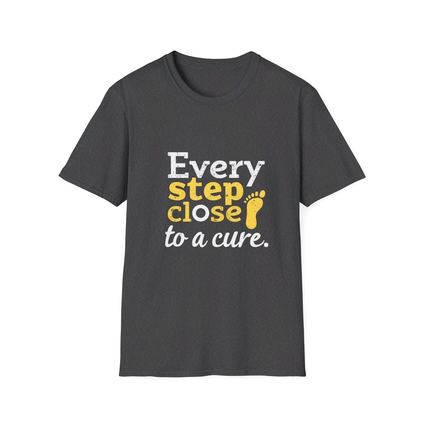 Every Step Close To A Cure Motivational Quote T-Shirt