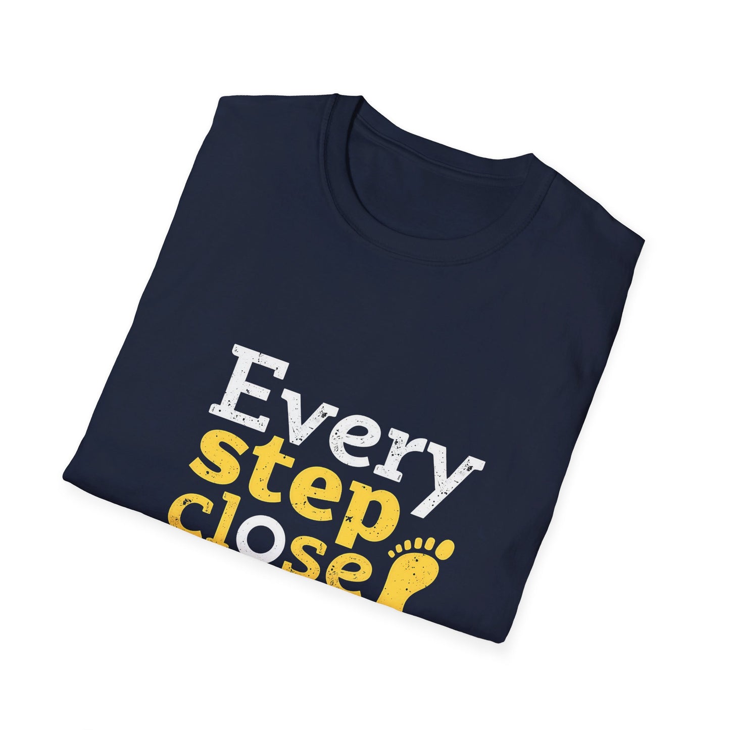 Every Step Close To A Cure Motivational Quote T-Shirt