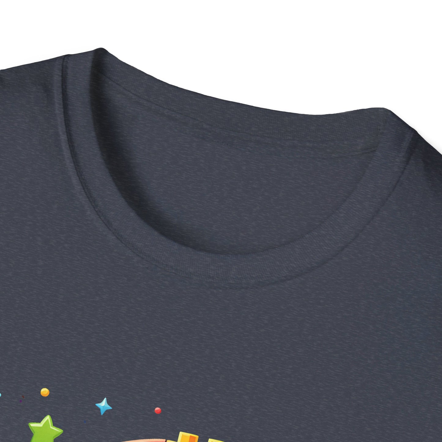 6th Birthday Boy Colorful Block Party T-Shirt