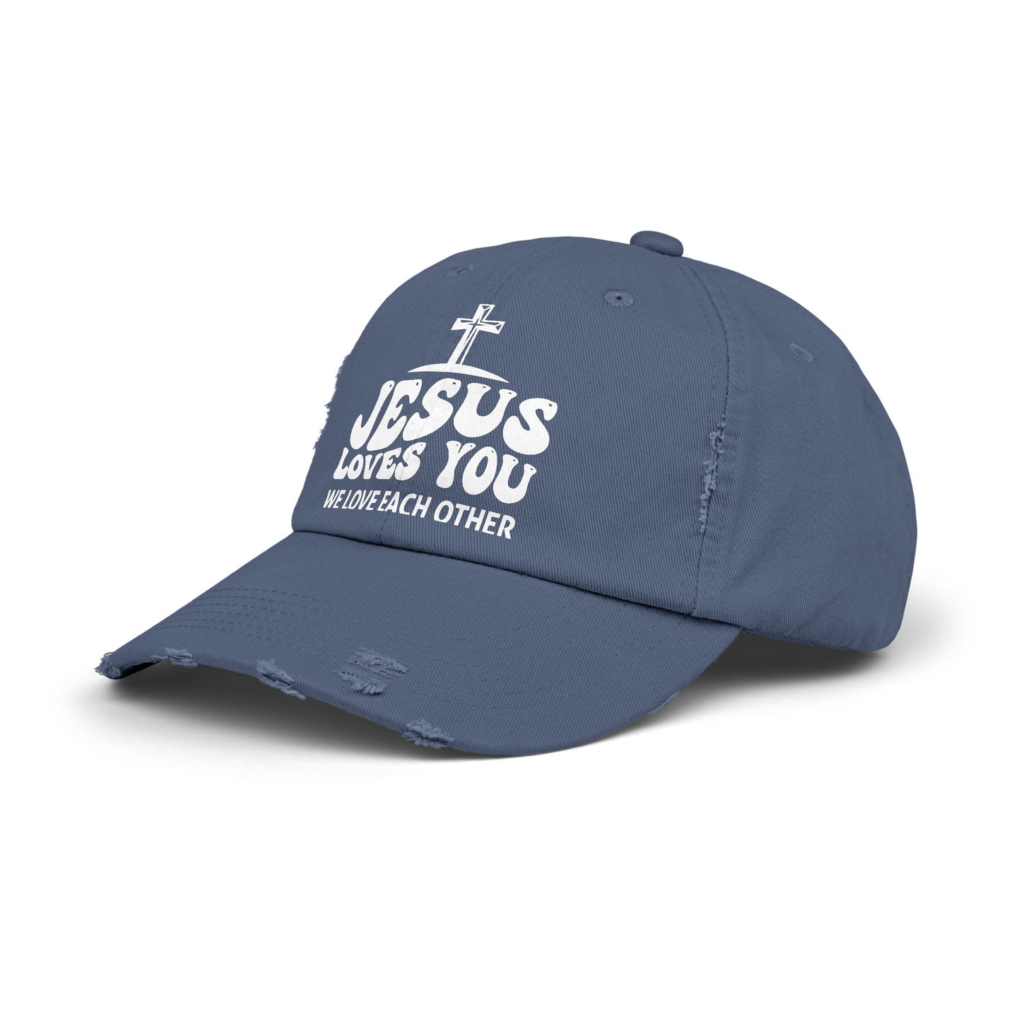 Jesus Loves You 1 John 4:19 Verse Cross Cap