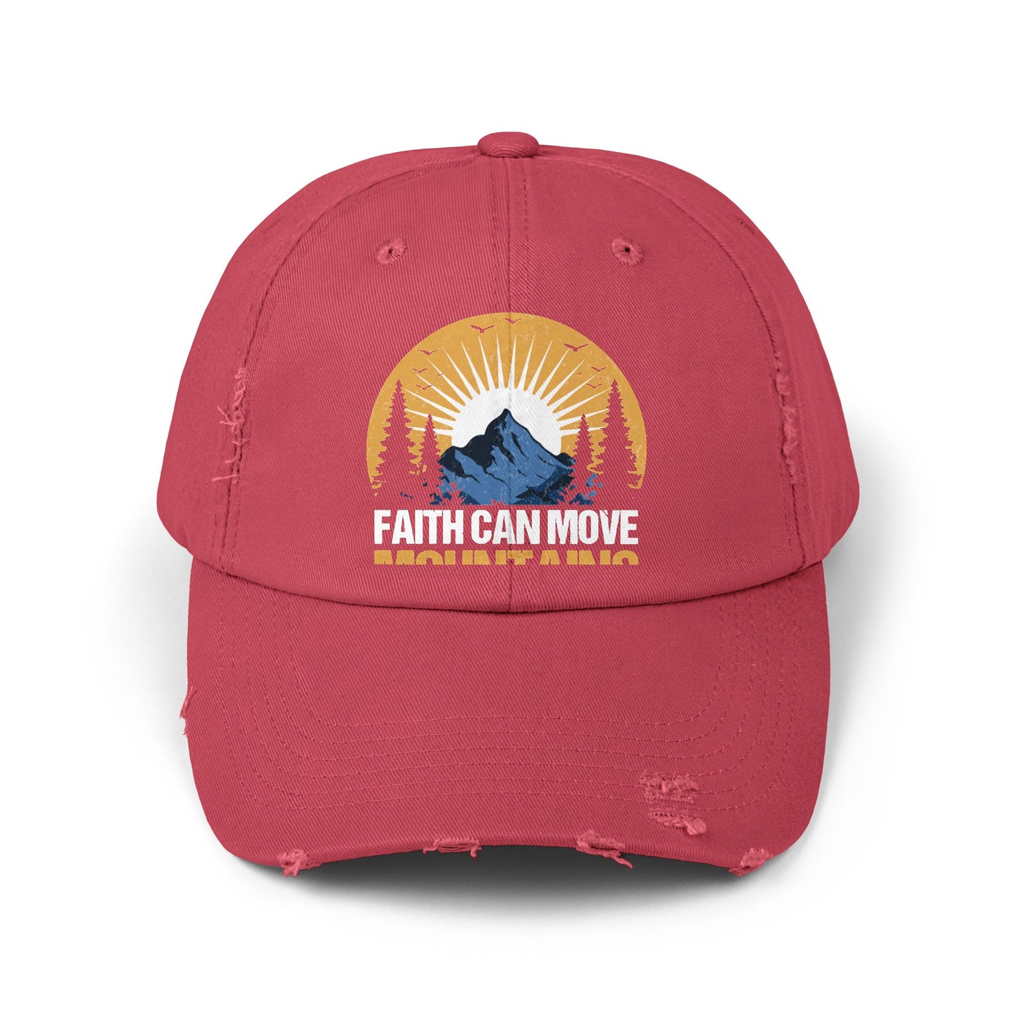 Faith Can Move Mountains Inspirational Scenery Cap