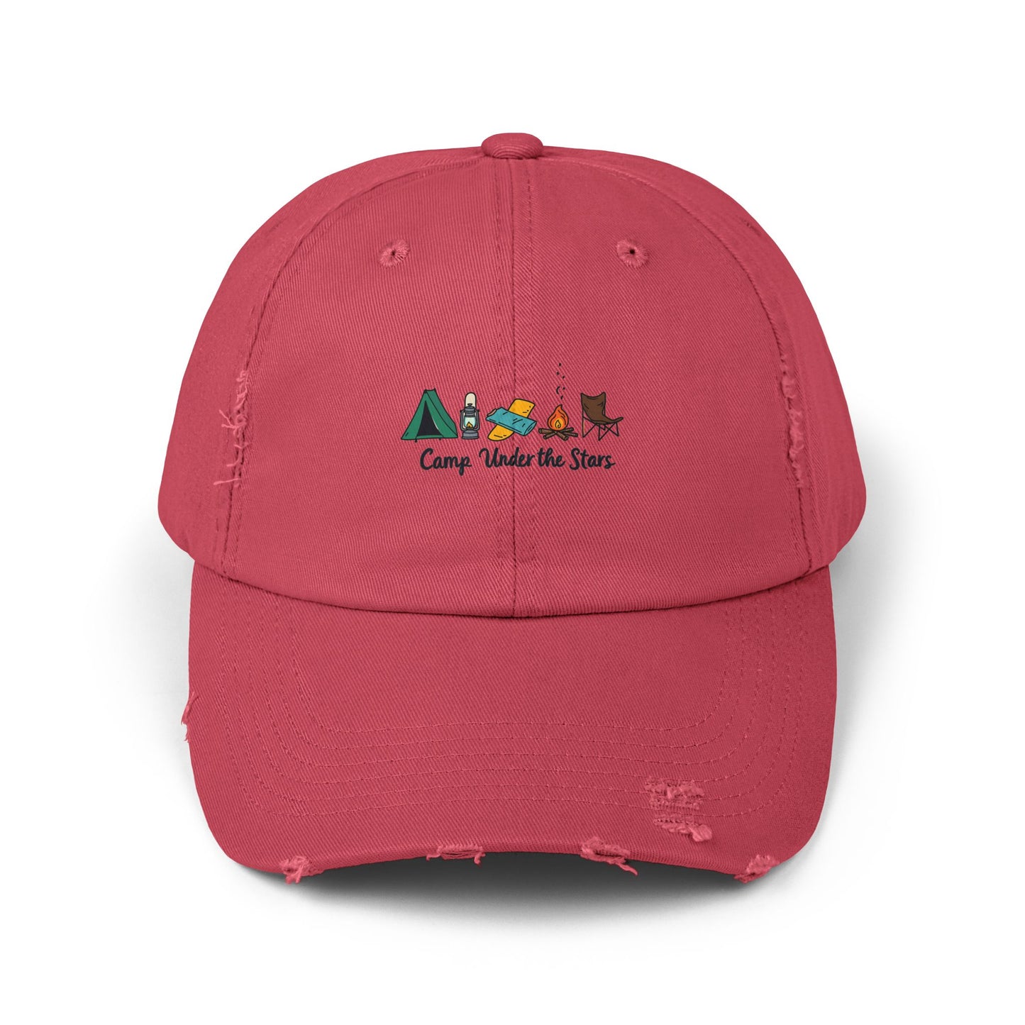 Camp Under The Stars Adventure in Nature for Outdoor Enthusiasts Cap