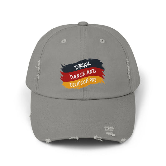 Drink Dance And Deutsch On German Flag Cap