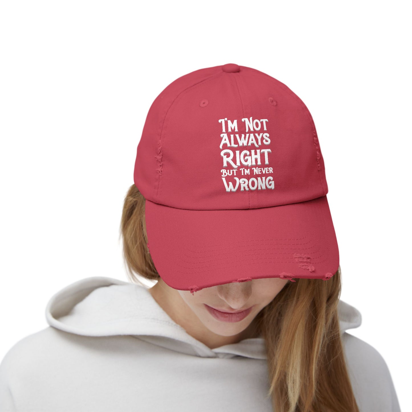 I'm Not Always Right But I'm Never Wrong Cap