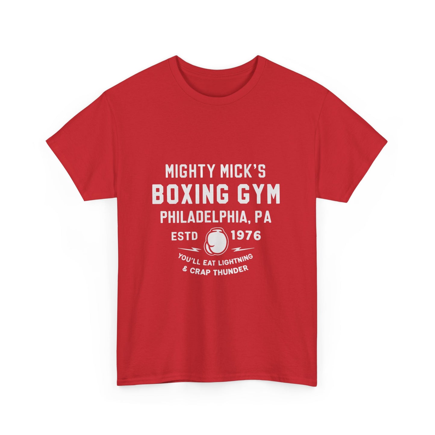 Mighty Mick's Boxing Gym Unisex Heavy Cotton Tee - Comfortable Fitness Shirt for Boxing Lovers