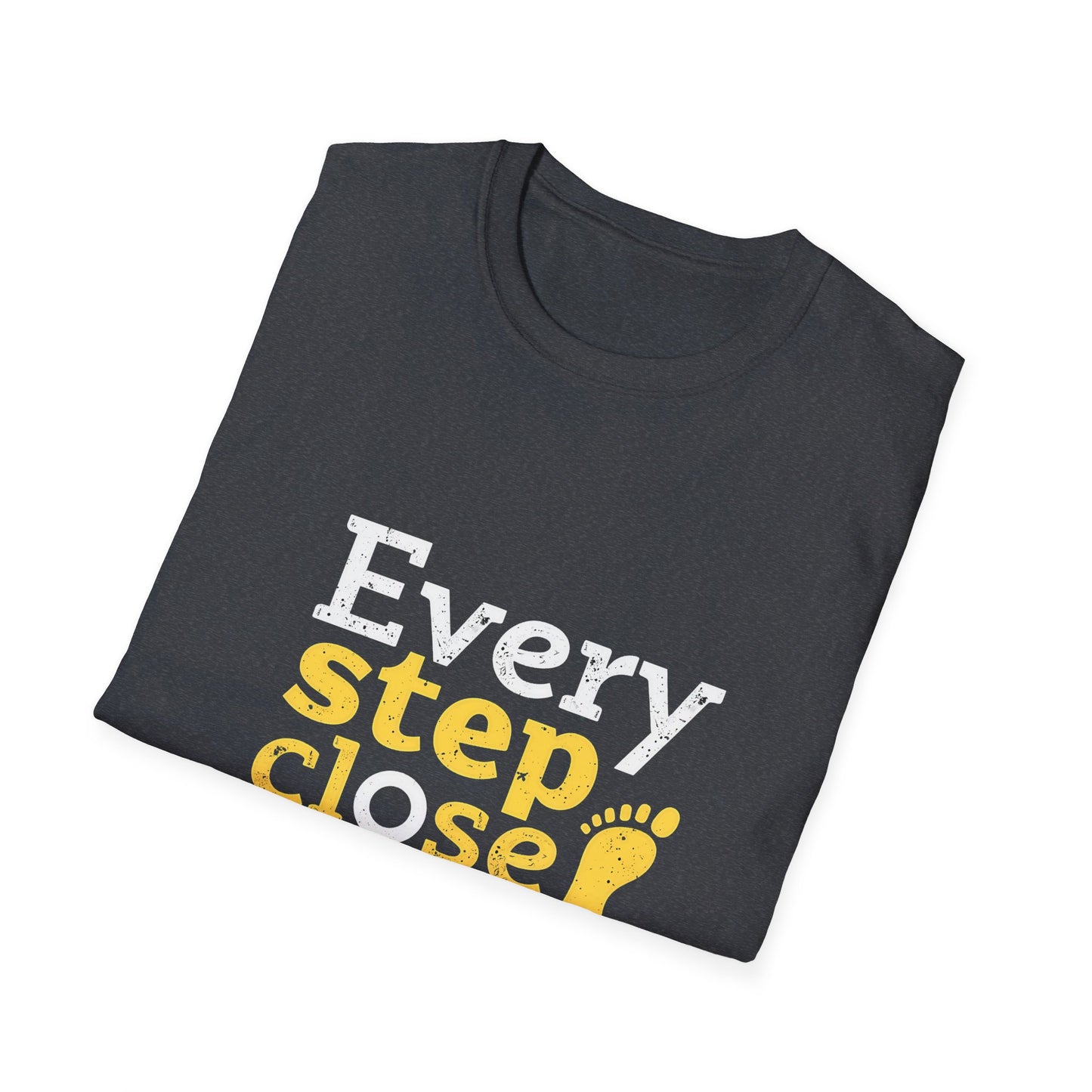 Every Step Close To A Cure Motivational Quote T-Shirt