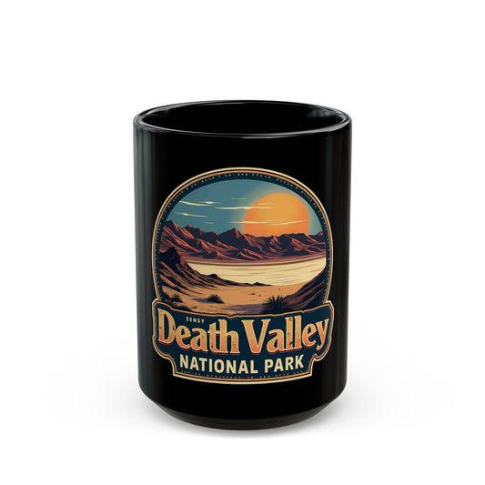 Death Valley National Park Vintage Sunset Landscape Ceramic Mug