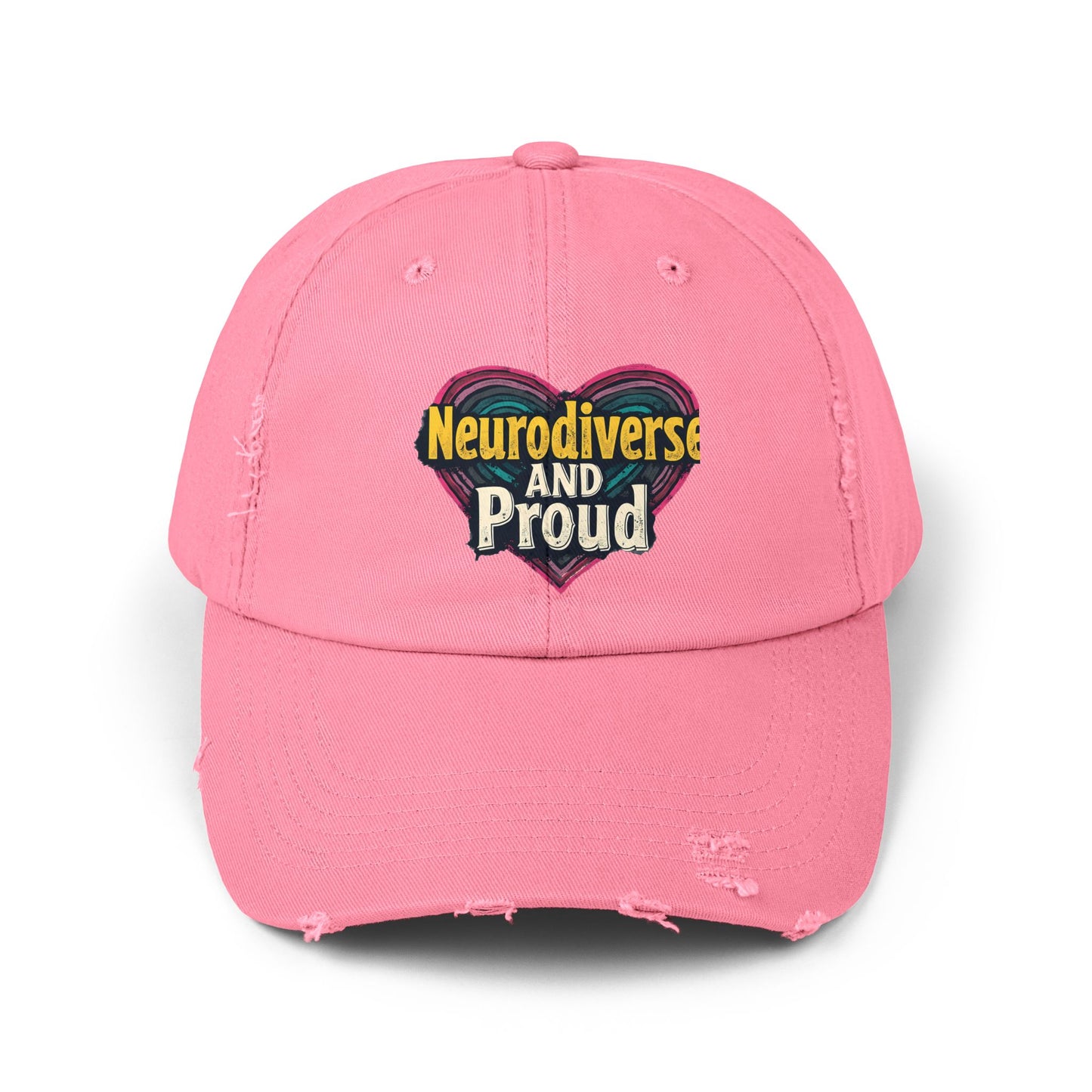 Neurodiverse and Proud Heart Celebration Cap