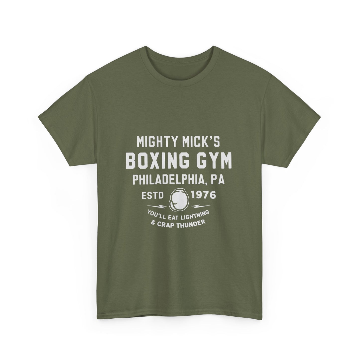 Mighty Mick's Boxing Gym Unisex Heavy Cotton Tee - Comfortable Fitness Shirt for Boxing Lovers