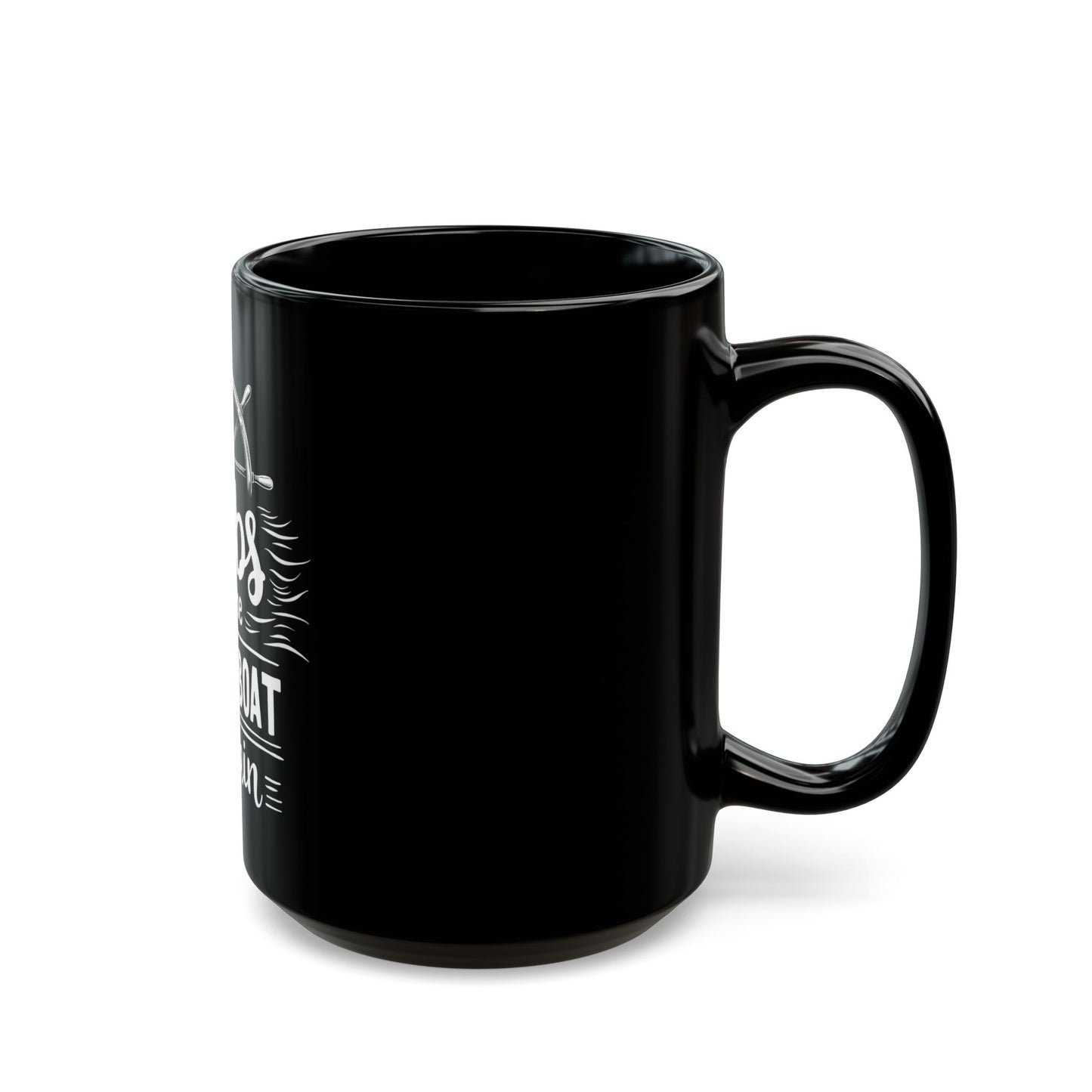 Dibs On The Shrimp Boat Captain Nautical Humor Ceramic Mug