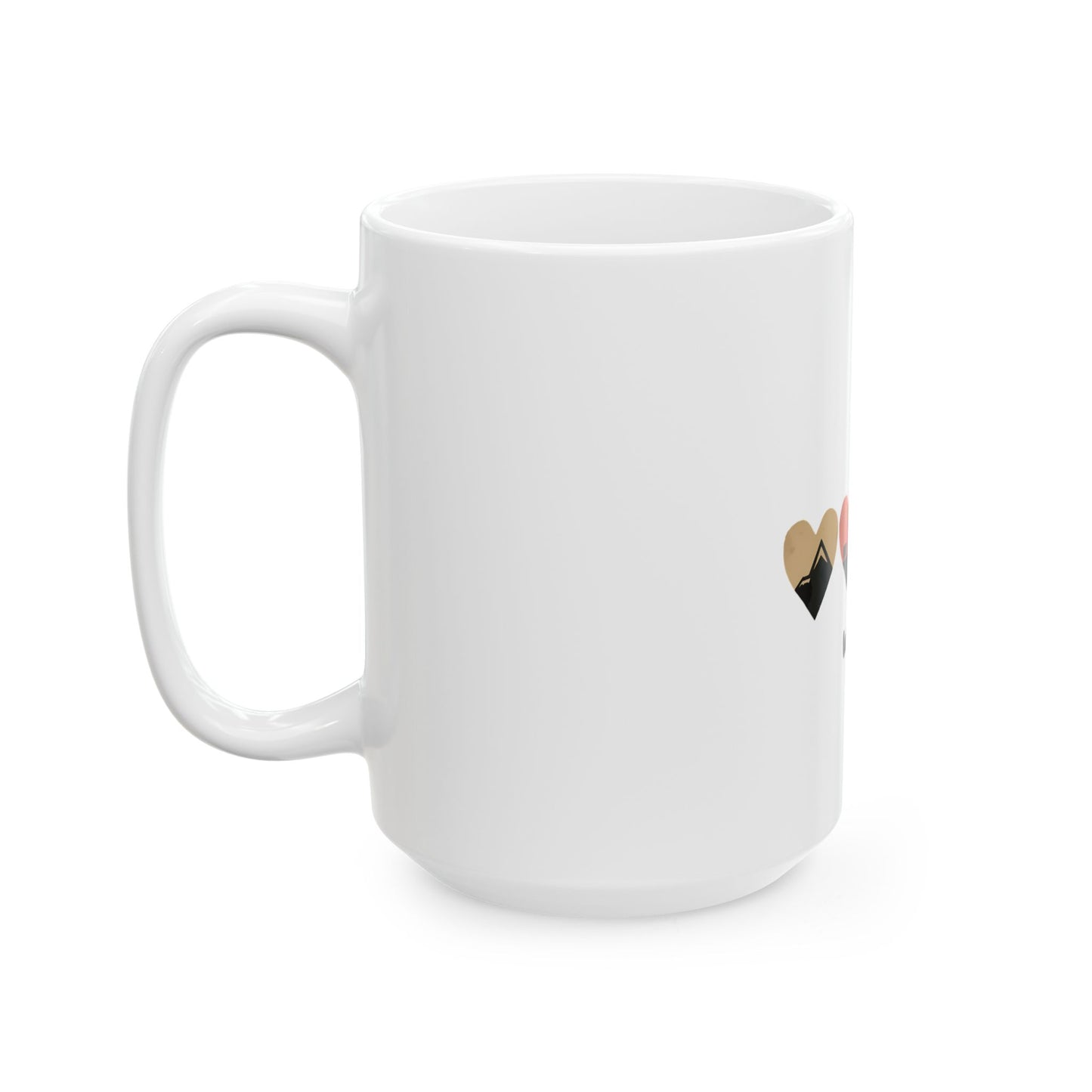 Wild And Free Heart Icons for Nature Lovers and Adventurers Ceramic Mug
