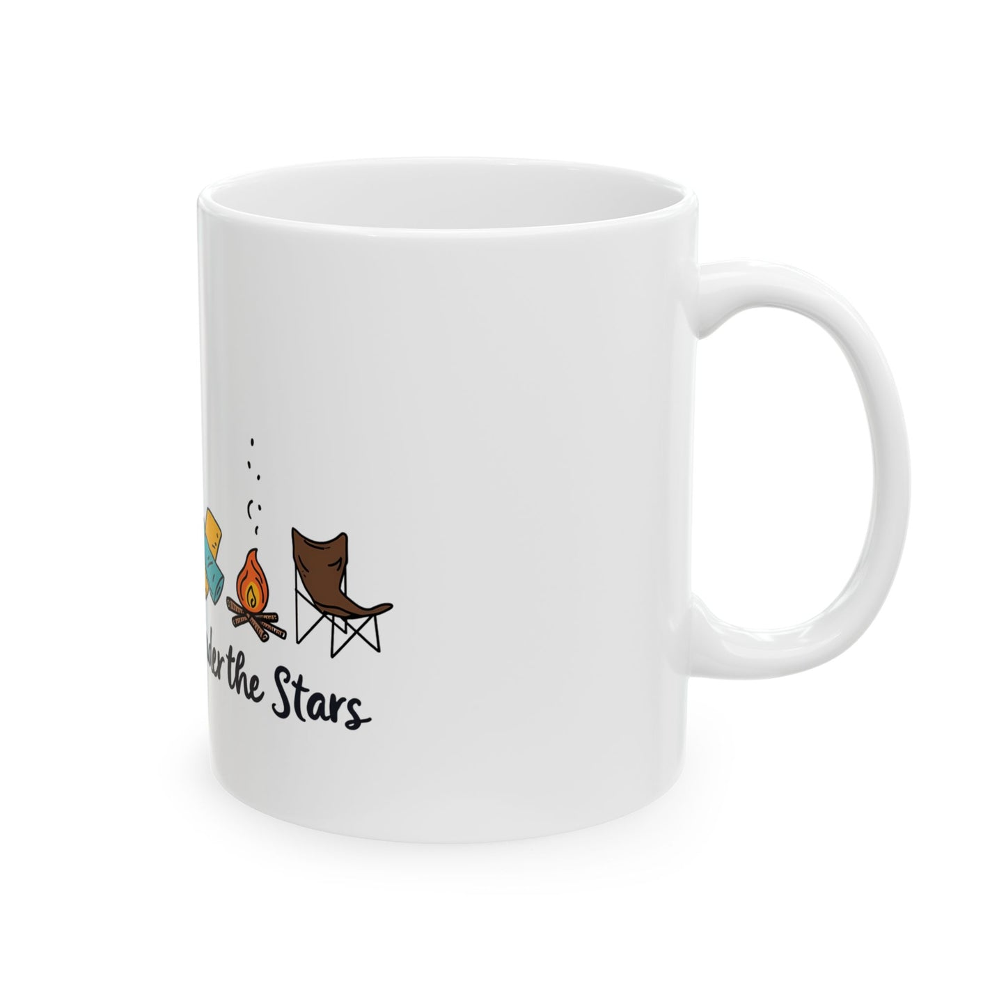Camp Under The Stars Adventure in Nature for Outdoor Enthusiasts Ceramic Mug