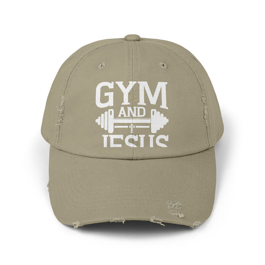Gym and Jesus Workout Motivation with Faith Cap