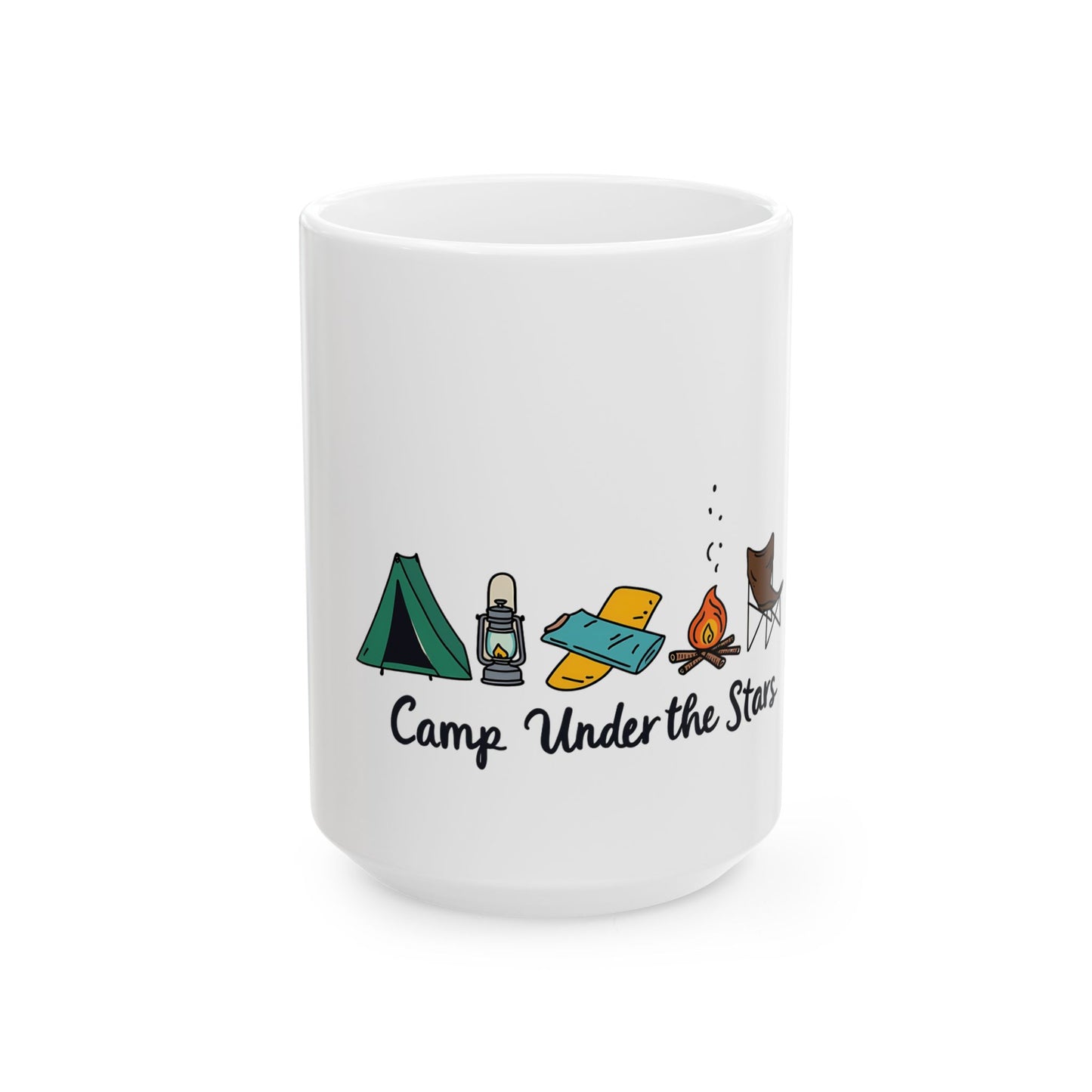 Camp Under The Stars Adventure in Nature for Outdoor Enthusiasts Ceramic Mug