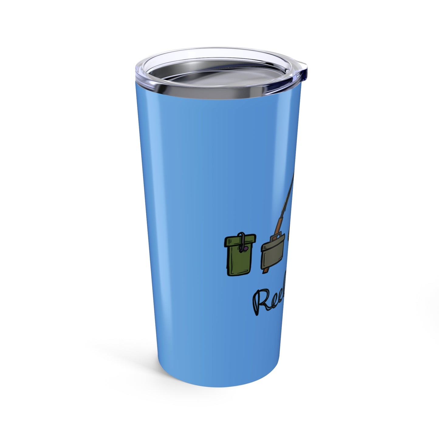 Reel It In Fishing Adventure Illustration That Captures the Joy of Angling and Outdoor Fun Tumbler