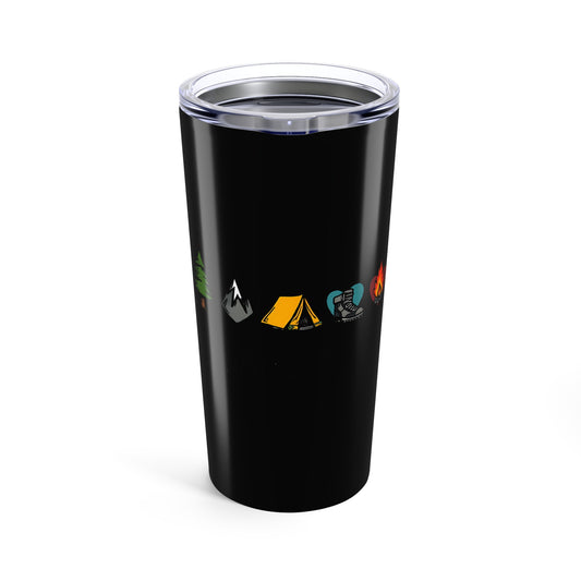 Explore More Camping Adventure Nature Icons Tumbler