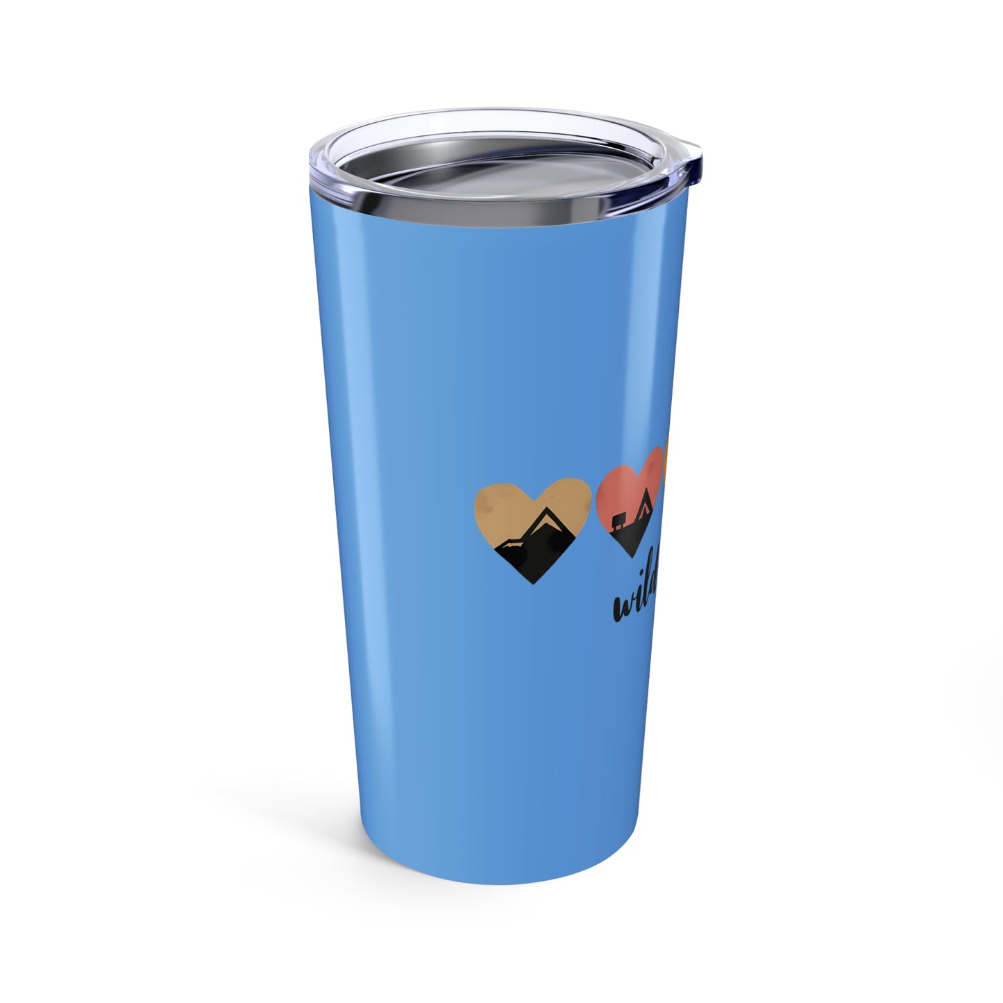 Wild And Free Heart Icons for Nature Lovers and Adventurers Tumbler