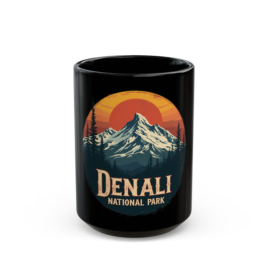 Denali National Park Scenic Sunrise Mountain Landscape Ceramic Mug
