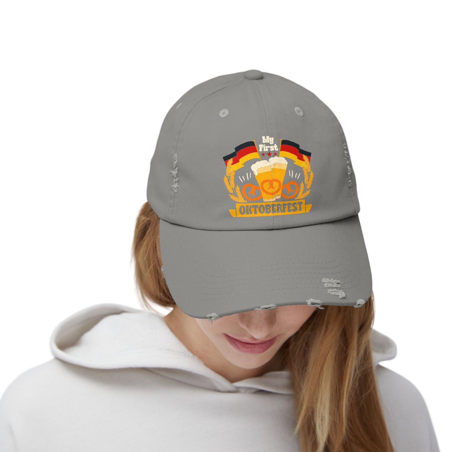 My First Oktoberfest 2024 Beer Pretzels Flags Cap