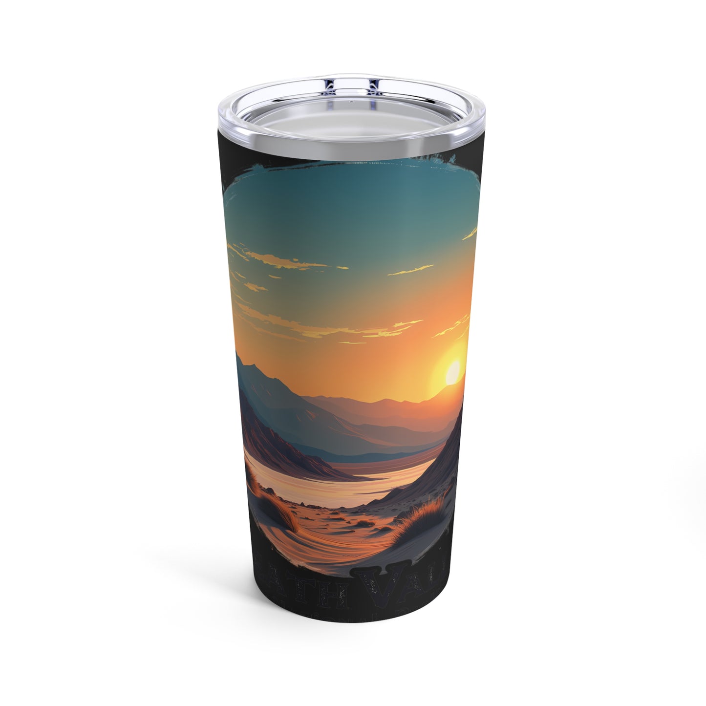 Death Valley National Park Sunset Landscape with Mountain Views