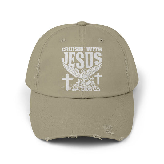 Cruisin' With Jesus Fueled by Faith Motorcycle Cap