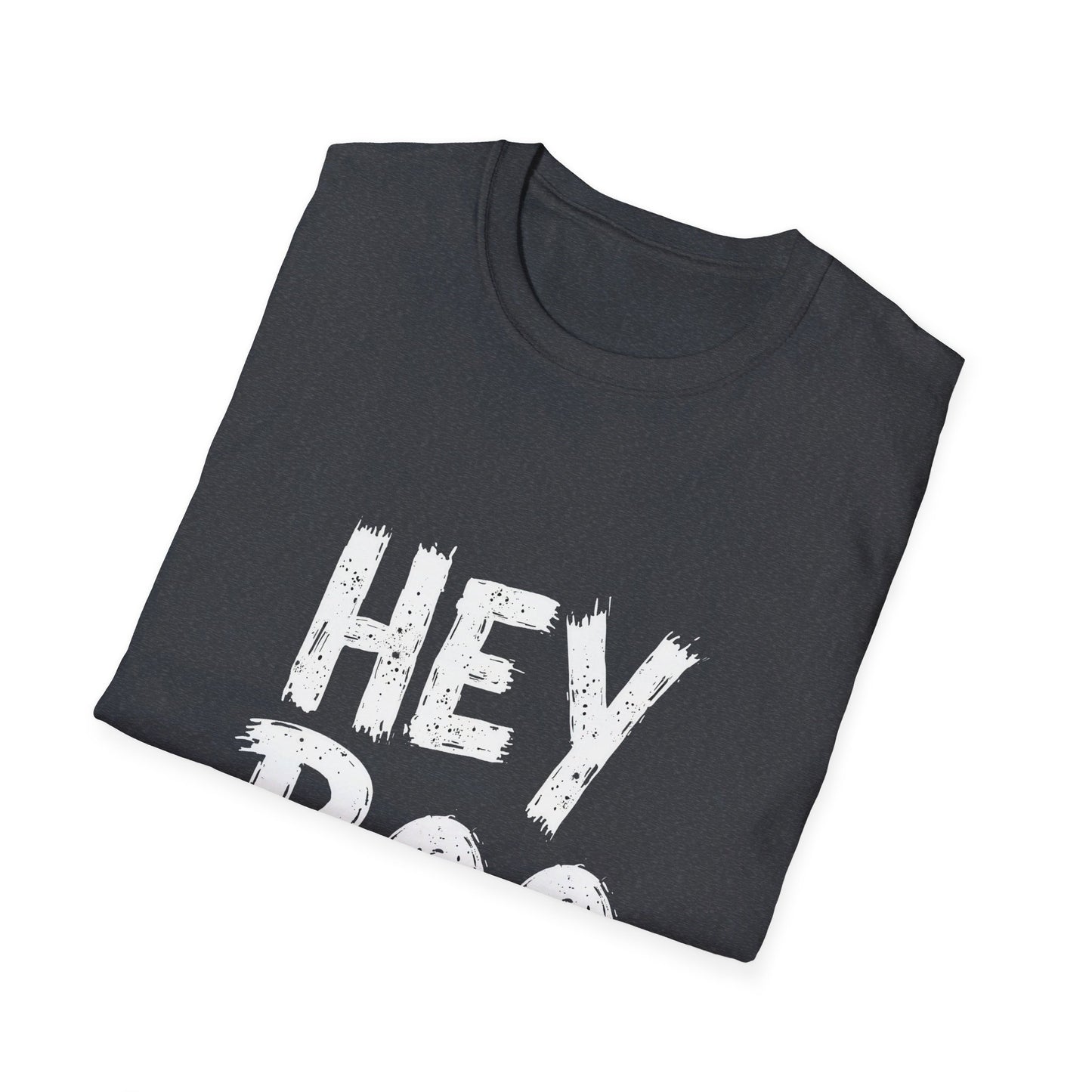 Hey Boo Bold Text Spooky Season Vibes T-Shirt