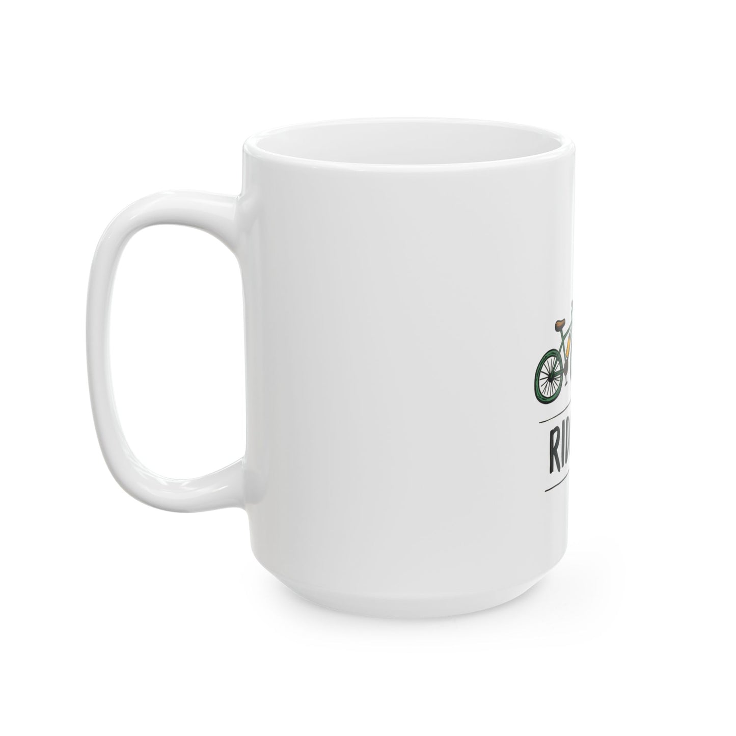 Ride the Trails Adventure Scenic Biking Journey Ceramic Mug