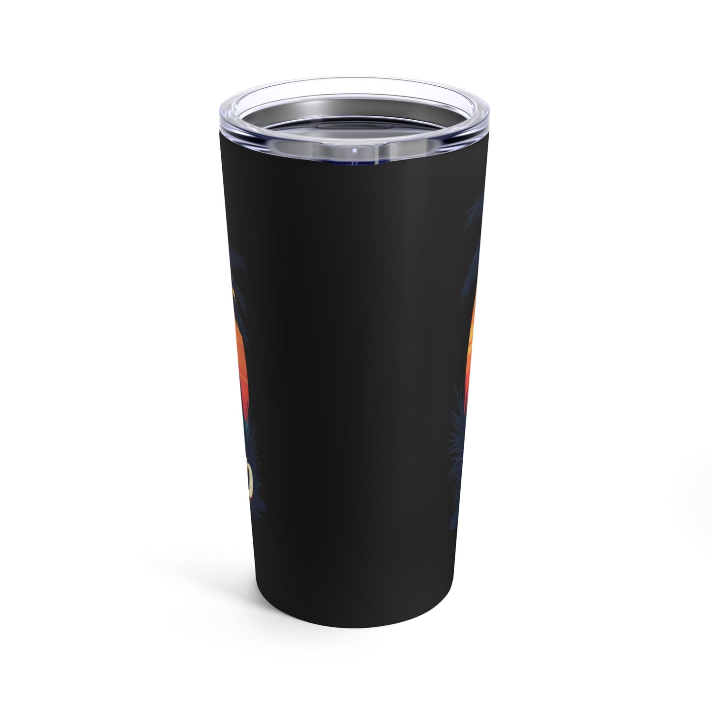 Girls Trip Tropical Sunset Cruise Adventure with Palm Trees Tumbler