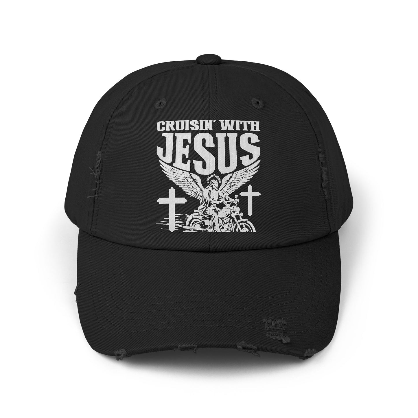 Cruisin' With Jesus Fueled by Faith Motorcycle Cap