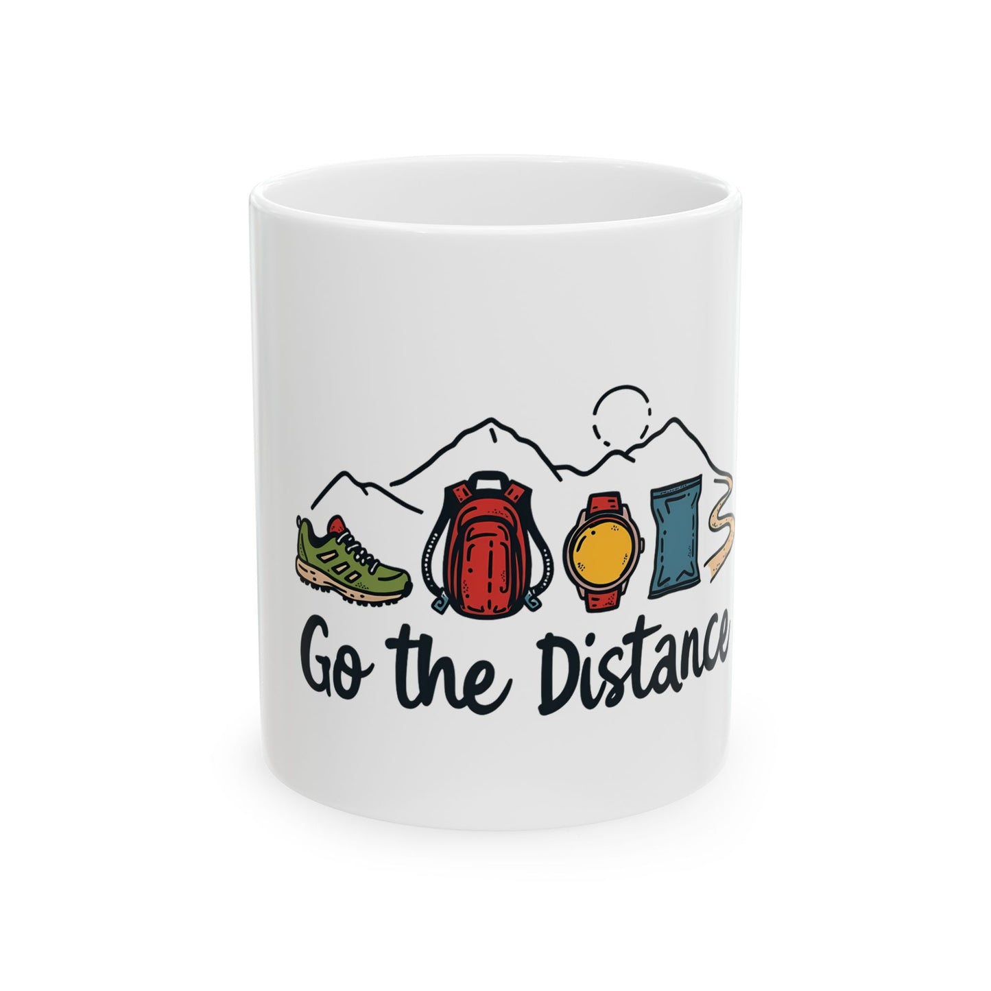 Go the Distance Adventure Enthusiast Hiking Essentials Ceramic Mug