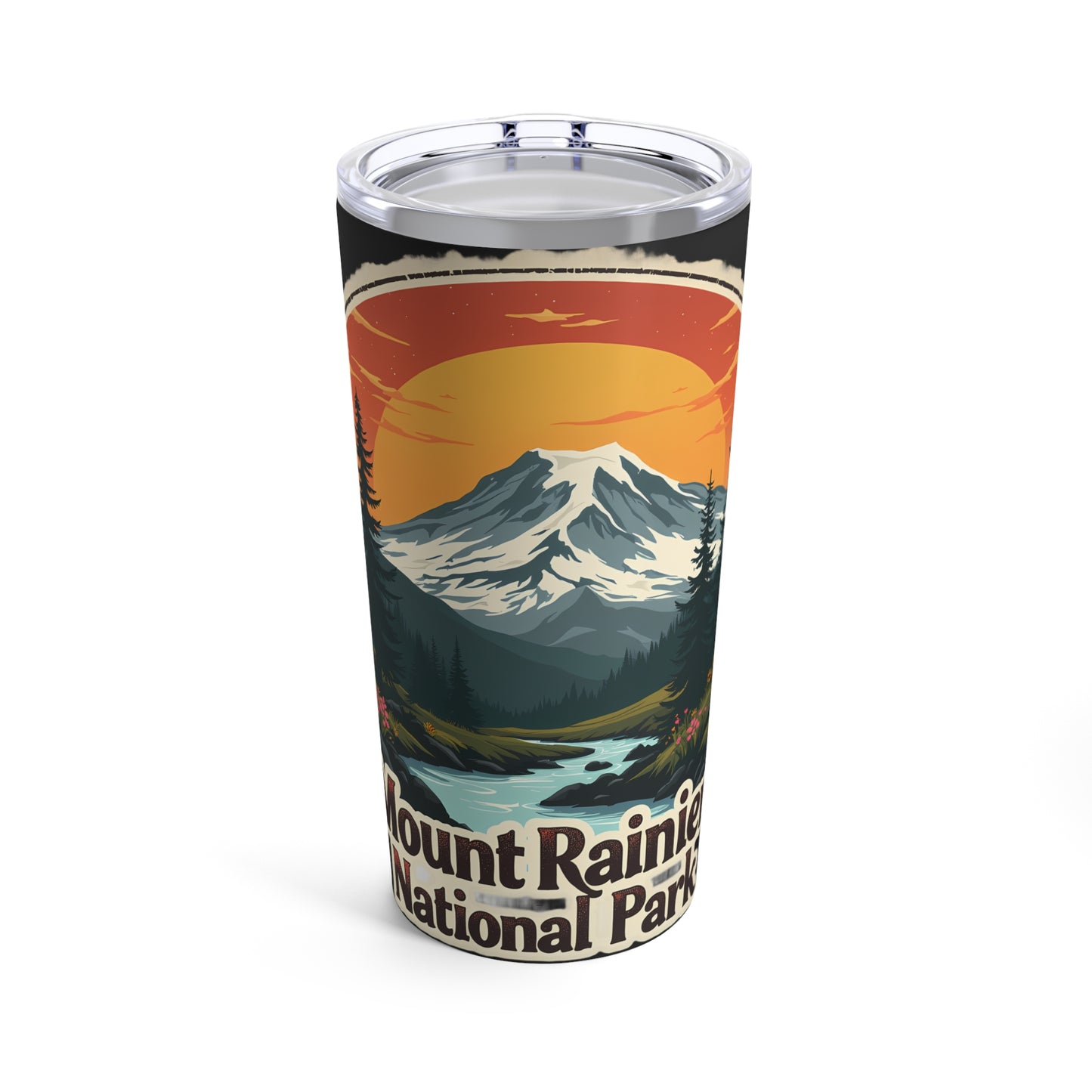 Mount Rainier National Park Scenic Sunset