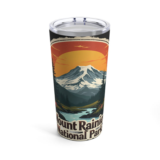 Mount Rainier National Park Scenic Sunset