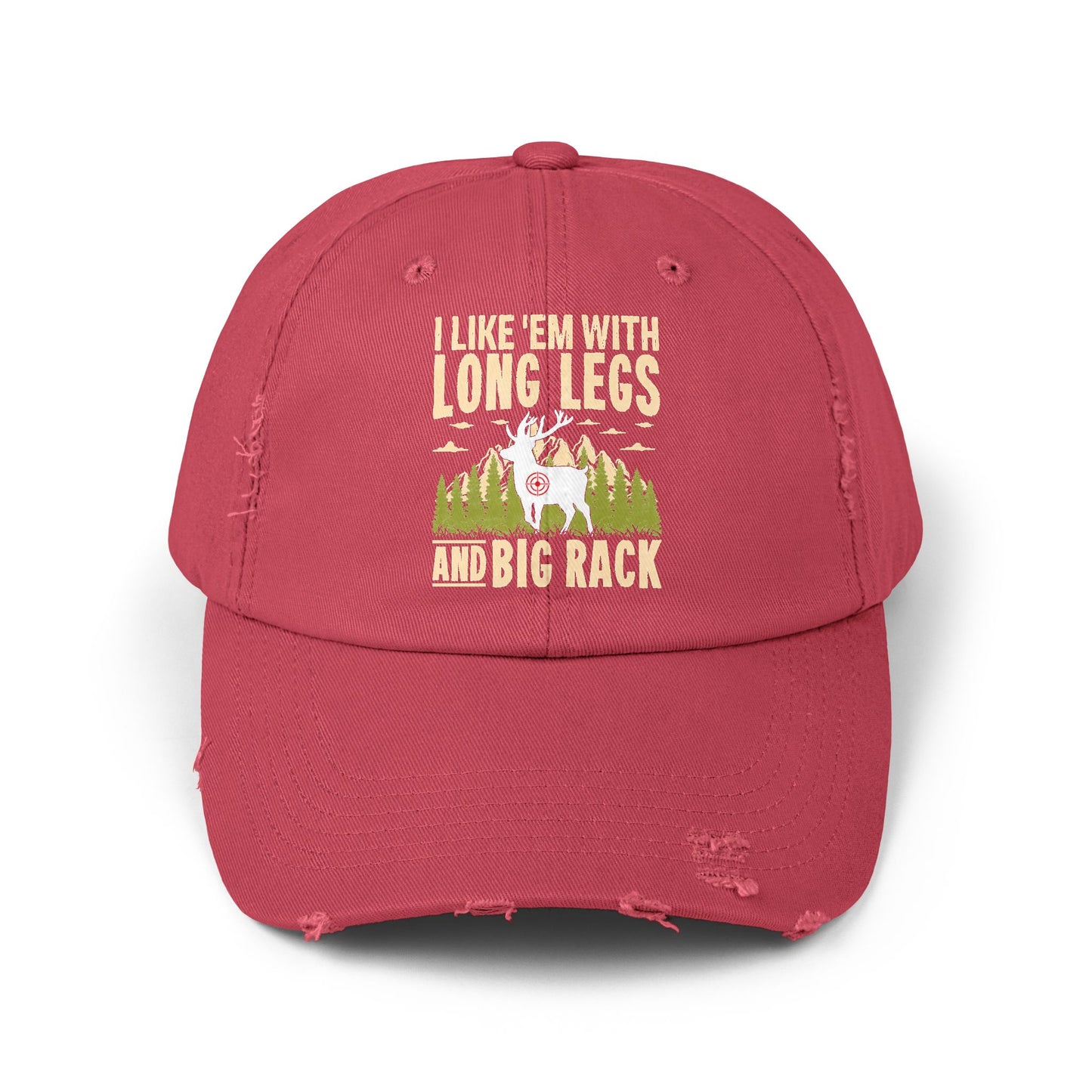 I Like 'Em With Long Legs And Big Rack Deer Hunting Cap