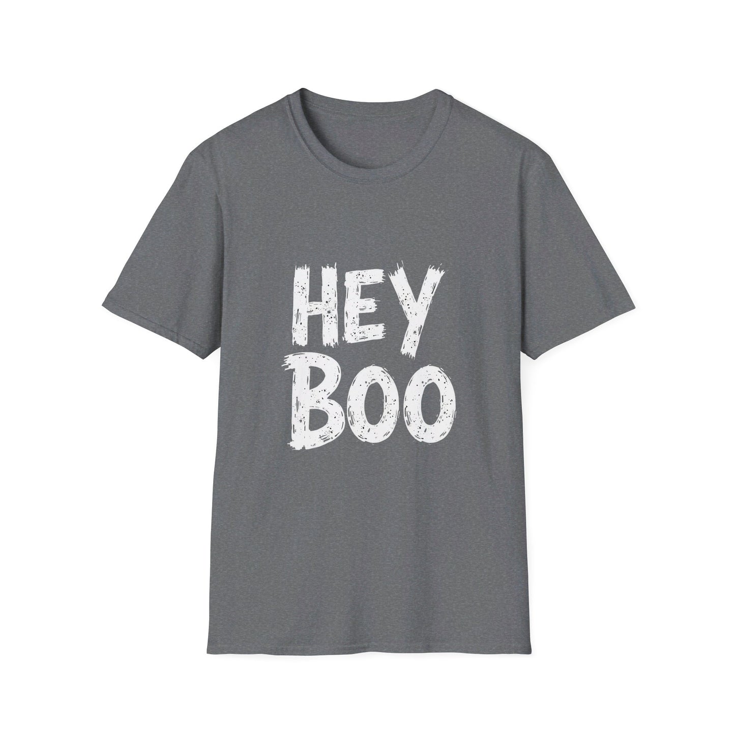 Hey Boo Bold Text Spooky Season Vibes T-Shirt