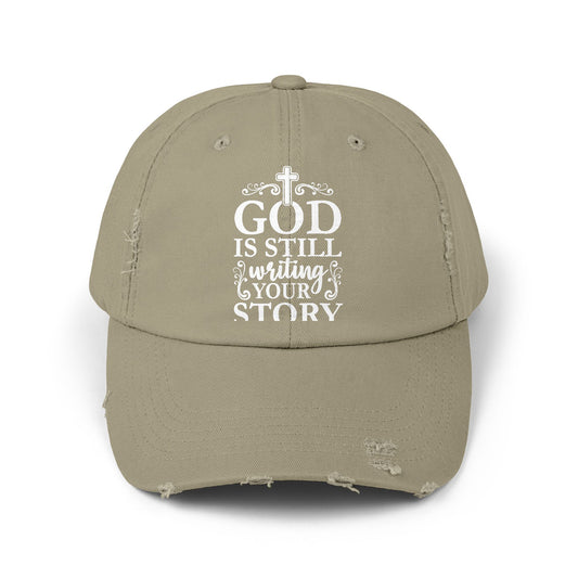 God Is Still Writing Your Story Inspirational Message Cap